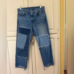 Denimist The Lucy boyfriend patchwork denim. Size 26